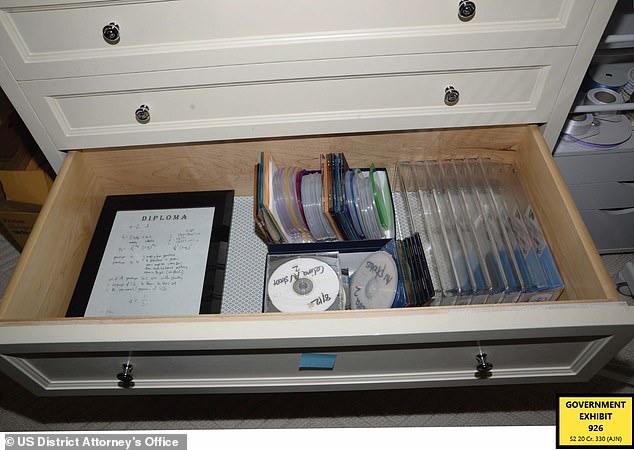 Stacks of CDs believed to contain video and photo footage were discovered stashed in drawers and closets throughout the house
