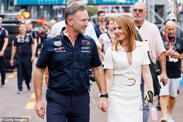 Horner and Helliwell (pictured) made their relationship public and announced their engagement in November 2014