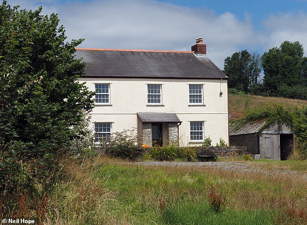 When MailOnline visited this week, the pretty farmhouse did not appear to be inhabited