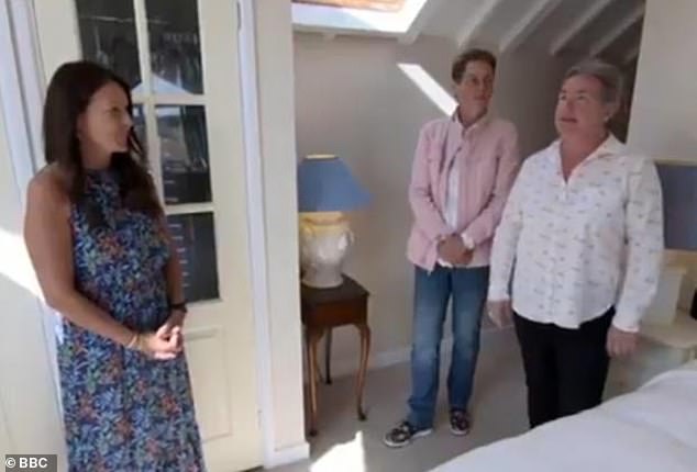 Emma Izzard (far right) appeared on an episode of the BBC's Escape to the Country