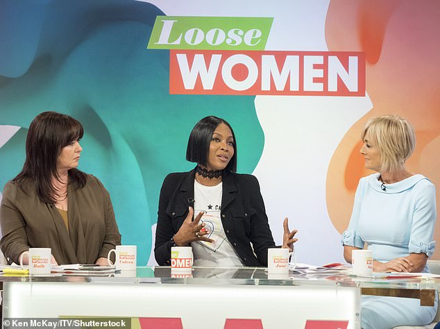 Supermodel Naomi Campbell was on the ITV show in May 2017 alongside panellists Coleen Nolan and Jane Moore