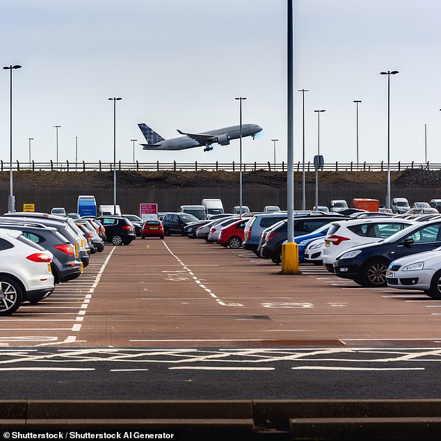 The average price for four days in a short-stay car park at UK airports is £93.90