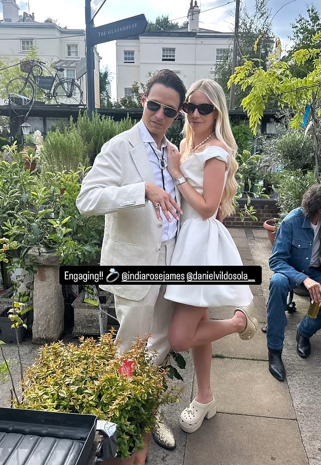 India Rose James enjoys her Vegas-style engagement party with husband-to-be Daniel Vildosola