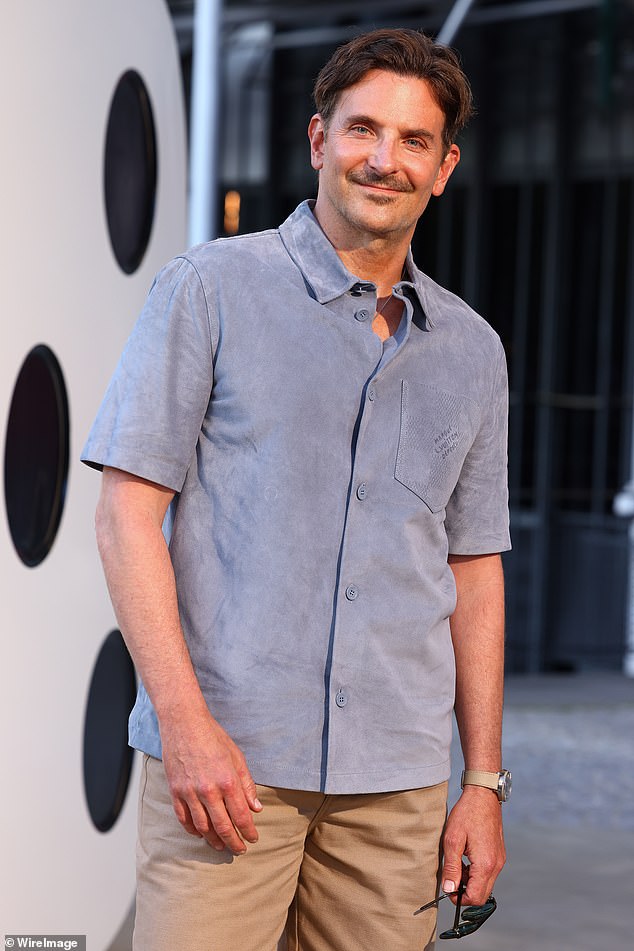 As he wrapped up his class, Bradley later arrived to visit his friend, leaving diners even more shocked (Bradley pictured last month)