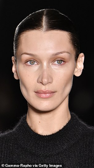 Bella Hadid pictured in February 2022