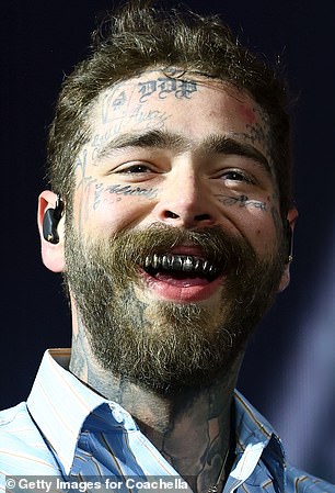 Post Malone is picture above in again in April 2025. Fans were shocked that he was only just celebrating his 30th birthday