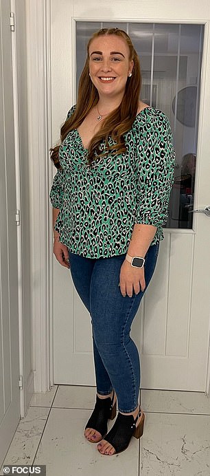 Then Vanessa joined Beeweighed, a slimming club, early in 2023, and she started on her weightloss journey (During weight loss)