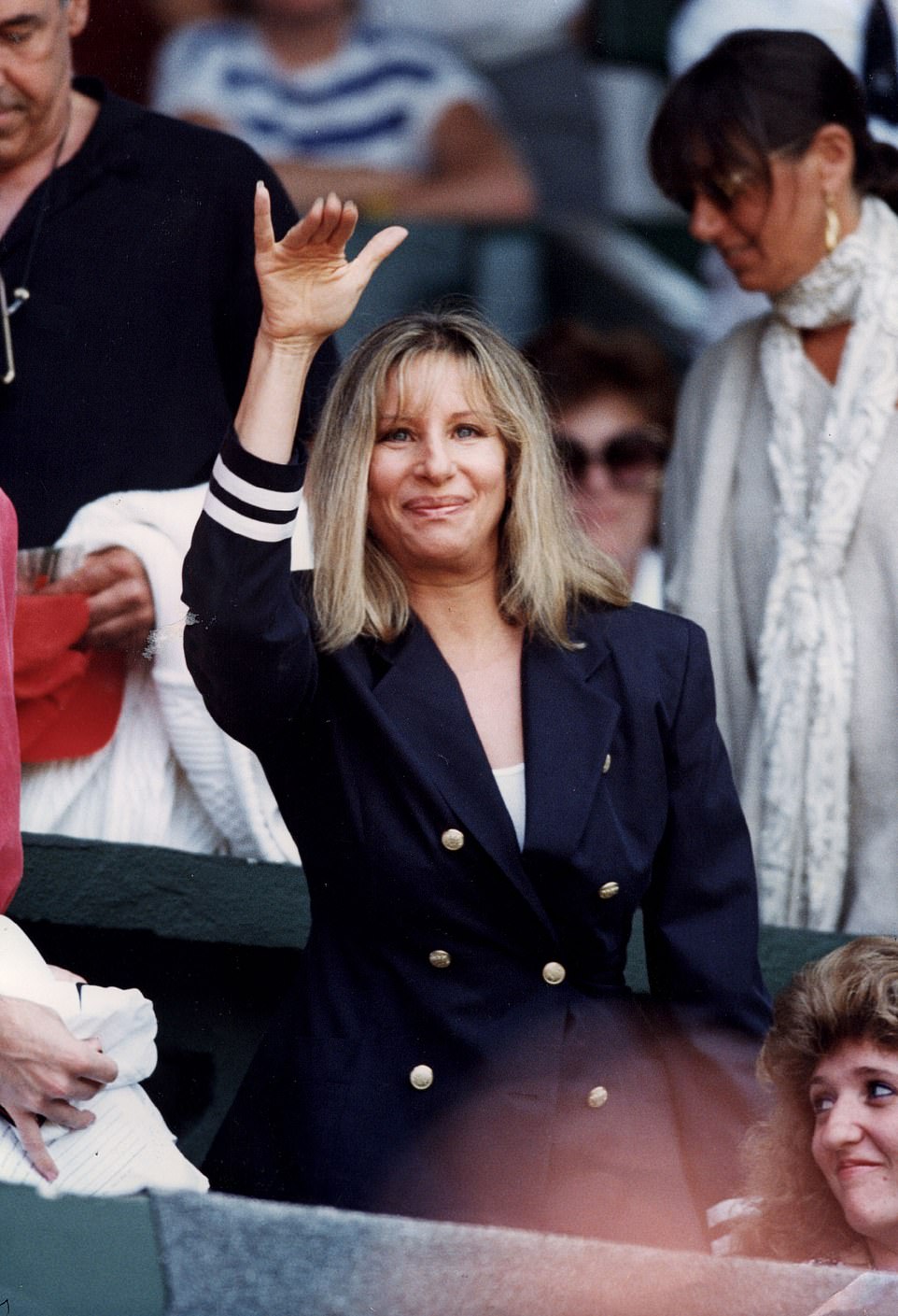 Barbra Streisand set tongues wagging when she appeared to support Andre Agassi in his doomed 1993 defence of his title