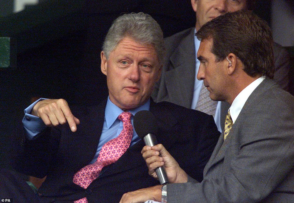 During a rain delay in 2001, former US President Bill Clinton gave an impromptu interview to the BBC. He said: 'You know it's England, it has to rain some time'