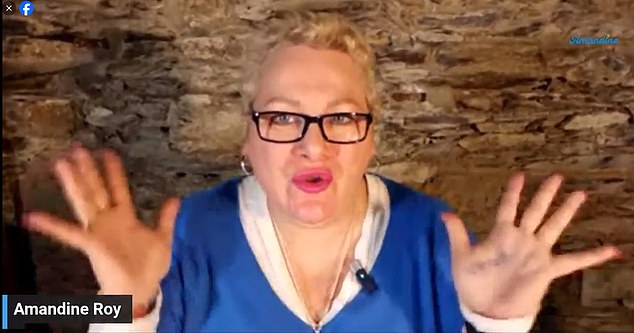 Judges sitting at the Paris Appeal Court on Thursday ruled that Amandine Roy, a 53-year-old clairvoyant, (pictured) and Natacha Rey had every legal right to make the sulphurous allegations