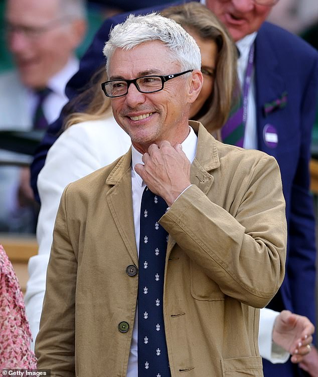 Triple Jumper Jonathan Edwards is seen arriving at the Royal Box on day 11 of The Championships Wimbledon 2025