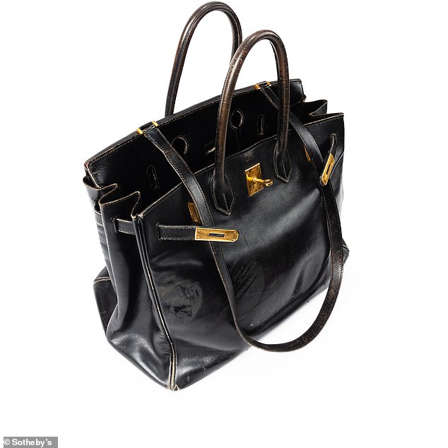 The original 'It' bag - copies of which retailed for £1,500 (£4,800 in today's money) - lasted Jane for ten years. When a replacement was required, Jane sold it to an unnamed buyer at auction in 1994 to support the fight against Aids
