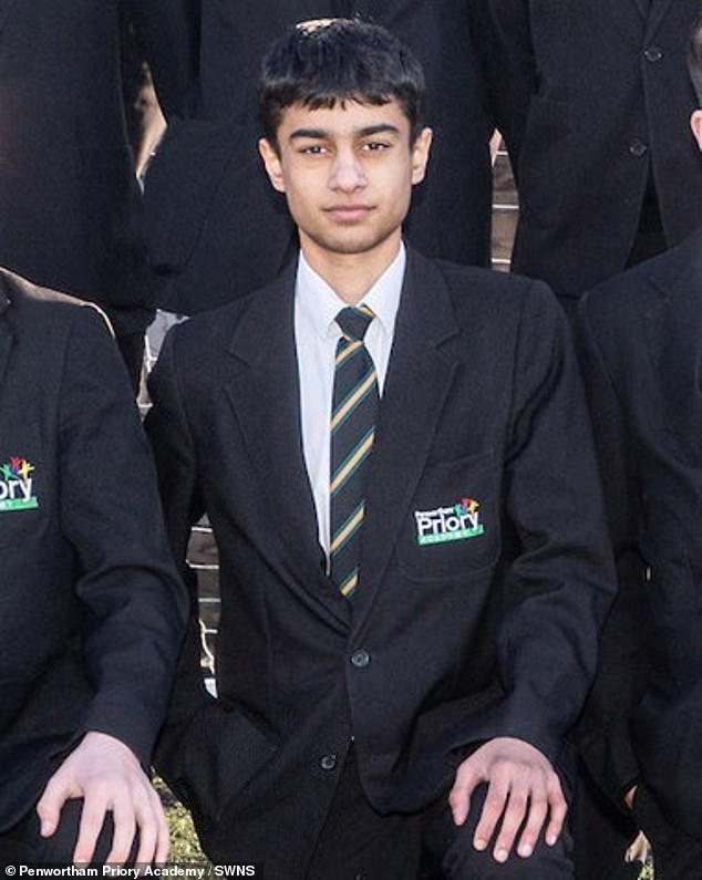 Tragically back seat passenger Adam Bodi, 16 (pictured) - who did not appear to be wearing a seat belt - also died
