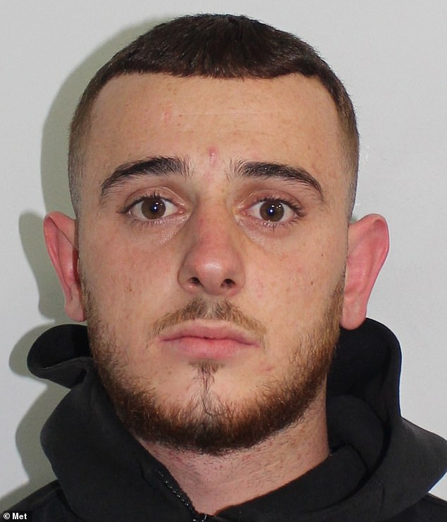 Kelvin Hoxha (pictured), 23, from Brentford, pleaded guilty to conspiracy to supply Class A drugs and driving while disqualified on October 26, 2024 at Kingston Crown Court and was sentenced to 11 years and 8 months on Wednesday
