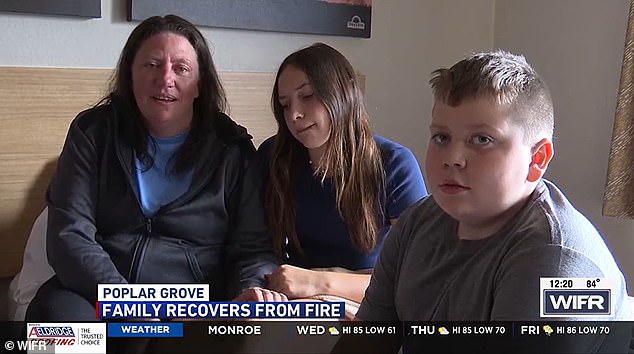 'I don't know what else I could do. I have to keep making things ok for them,' she added, gesturing to her two young children