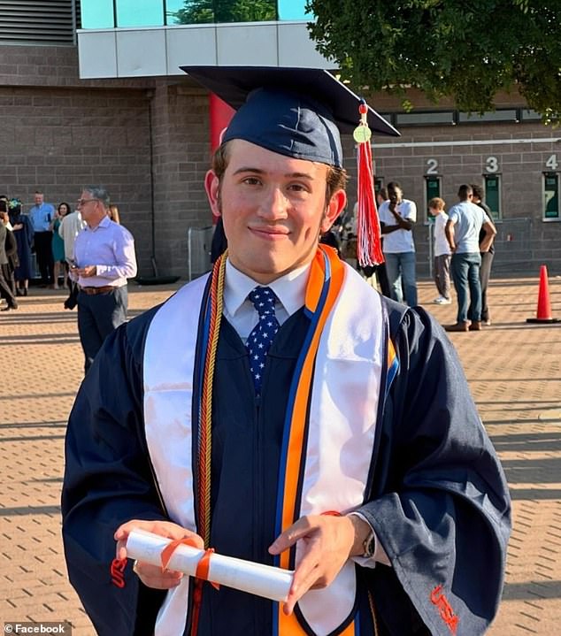 Fugate after graduating from the University of Texas at San Antonio