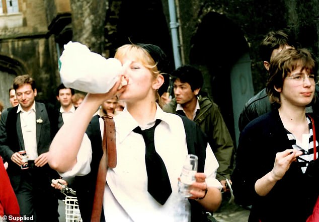 Seana (pictured in her youth) promised herself she'd never be like him