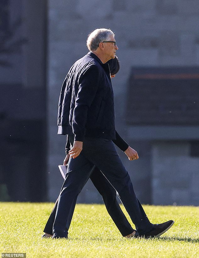 The former Microsoft CEO made his appearance at the Allen and Company Sun Valley Media and Technology Conference - known for bringing some of the most powerful moguls in the world together - on Thursday