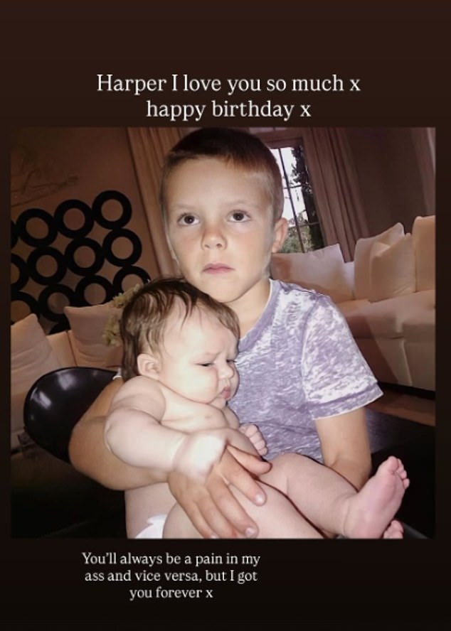 Cruz also shared a sweet snap with his sister to mark the day