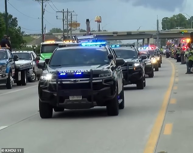 According to Bob Henson, a meteorologist with Yale Climate Connections, the flash flood marks the deadliest instance of inland flooding in the US since Colorado¿s Big Thompson Canyon flood on July 31, 1976, which claimed 144 lives (pictured: authorities escorting Reese)