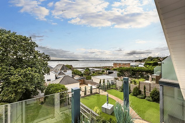 Lola Massingham, CEO and Founder of Prime Coastal Property said a semi-detached home on the waterfront can go for up to £8million (pictured: a balcony view of the peninsula)
