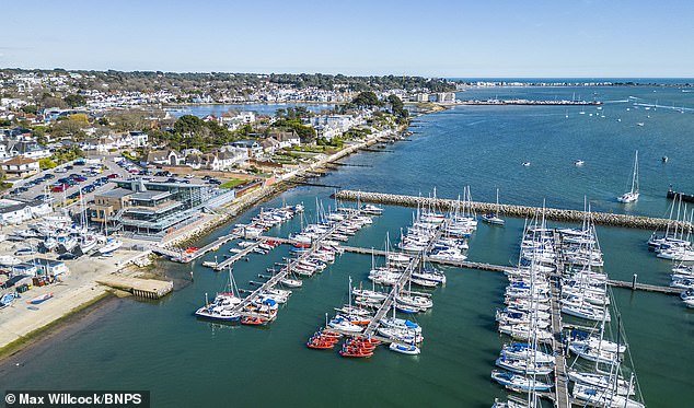 Parkstone Yacht Club (pictured) is sited next to a row of lucrative harbour-view homes
