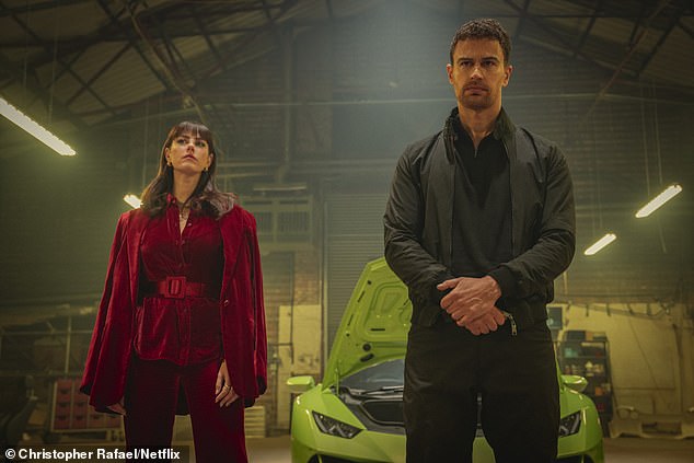 The Gentlemen, launched on Netflix last year and became an instant hit thanks to its gritty storyline, razor-sharp dialogue and Guy Ritchie's signature gangster flair (pictured: Kaya Scodelario and Theo James)