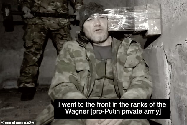 Dmitry Yakushchenko, 44, had his head taped to bricks with clingfilm before being bludgeoned to death with the sledgehammer in a harrowing ordeal that was filmed and published online. He had been accused of treason and defecting to the Ukrainian side