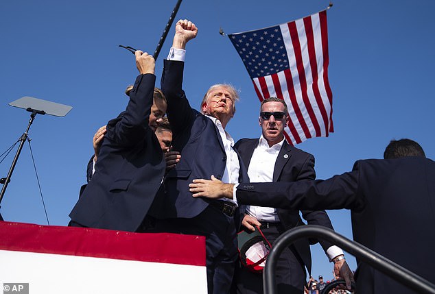 Shooter Thomas Crooks, 20, fired off eight shots from a nearby rooftop, narrowly missing Trump's vital organs and scraping his ear in a horrifying moment caught on live television