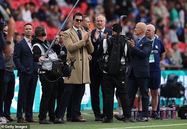 Brady was at Wembley in April to see his side play at Wembley - but they lost the EFL Trophy final to Peterborough United