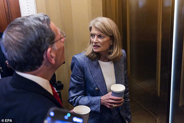 Alaska Republican Sen. Lisa Murkowski, who voted against Hegseth's confirmation earlier this year, said it was 'interesting' how the president had stepped in to resume the flow of munitions to Ukraine