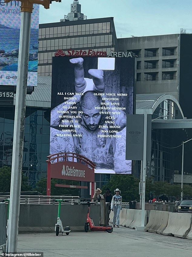 The singer launched multiple billboards around the globe on Thursday that appeared to promote the album. Some of the promotional images included what looked like a track listing for the LP, though it wasn't certain if they reflected the final track order
