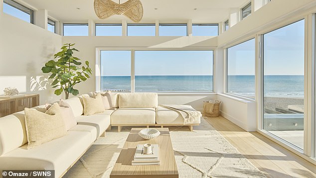He will have direct beach access from his four-bedroom home and a Skargards wood surround hot tub