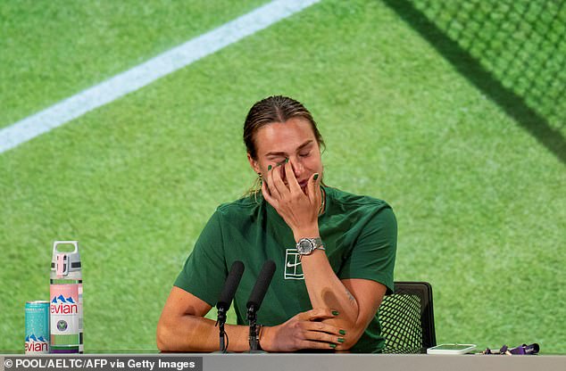 In a challenging press conference after the match, Sabalenka tried to balance her good humour with bitter disappointment