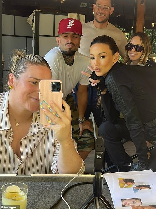 She captioned her post: 'A week of work & belly laughs in Bulgaria¿¿'
