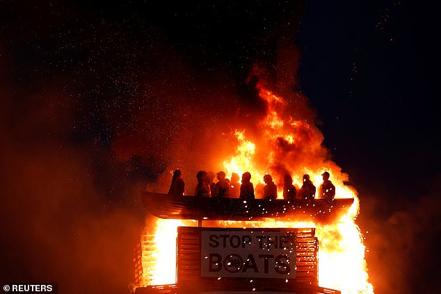 The latest display, which was also topped with an Irish tricolour, was branded 'vile' and 'deplorable'