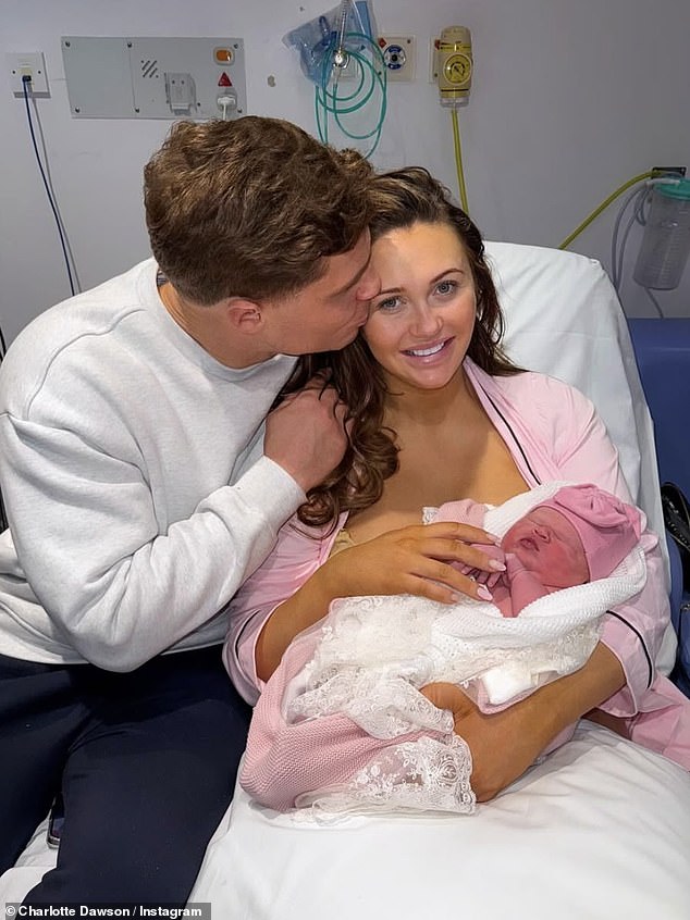 Charlotte co-owns the wholesale clothing and footwear brand with her fiancé Matt Sarsfield (pictured). She is also known to have a separate tanning brand, Dawsylicious Tanning