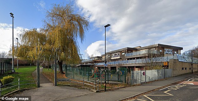 A parent of a pupil at the school (above), who asked not to be named, said her daughter had been waking up with stomach aches ever since the menu was changed