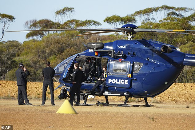 Police also used their air wing team for a 'large search and rescue' operation