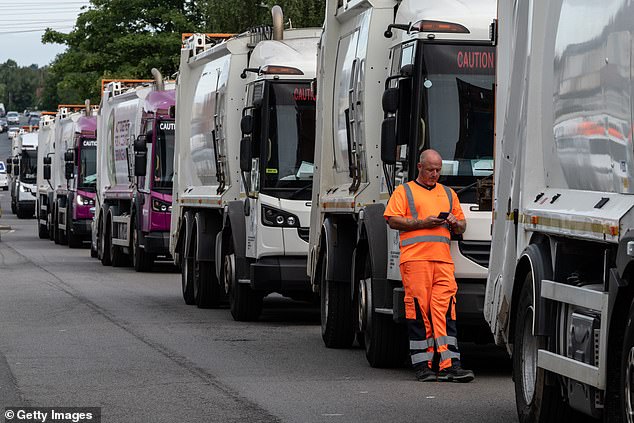 Ms Rayner urged refuse staff to accept a pay offer in April, saying their strike was 'causing misery and disruption' for residents.
