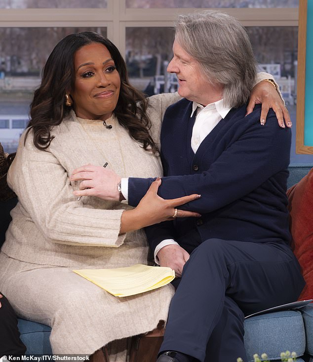 'Bit by bit, [Alzheimer's] takes everything. Through time, even the most glamorous, glittering star ¿ such as Fiona was ¿ will be wiped away', he wrote. Pictured: Martin on This Morning earlier this year