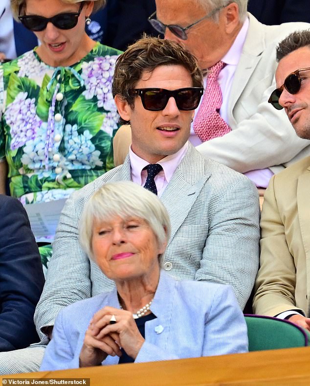 James Norton was also seated in the Royal Box as he kept a low profile in shades