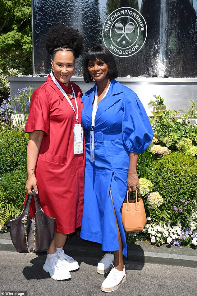 Golda Rosheuvel and Dionne Smith opted for all red and blue respectively