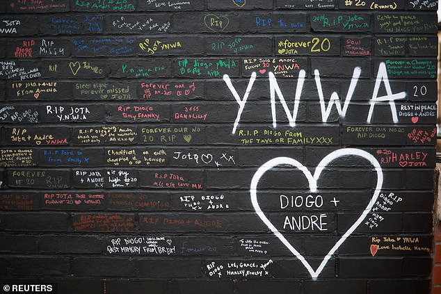A mural has been created near Anfield with scores of fans leaving special messages