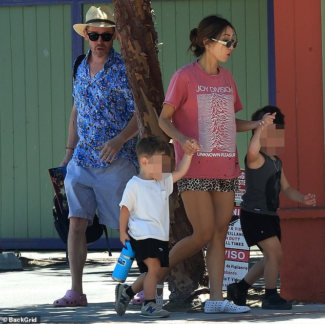 The star shares sons Dakota, four, and Carson, two, with the former Disney channel actress, 37 - whom he began dating in 2017