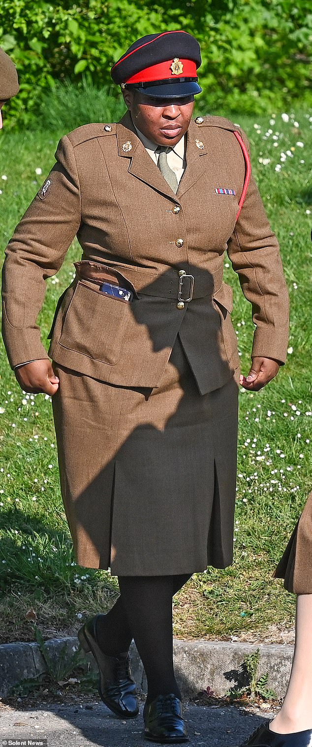Pte Foster groped her victim and told her 'I'm still going to touch you', a court martial heard