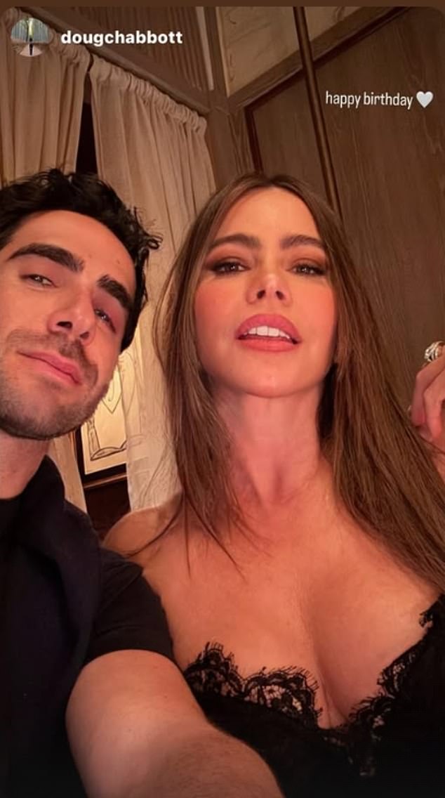 Also on Thursday, Sofia shared a note from entrepreneur Doug Chabbott, whom she has been romantically linked with in recent months