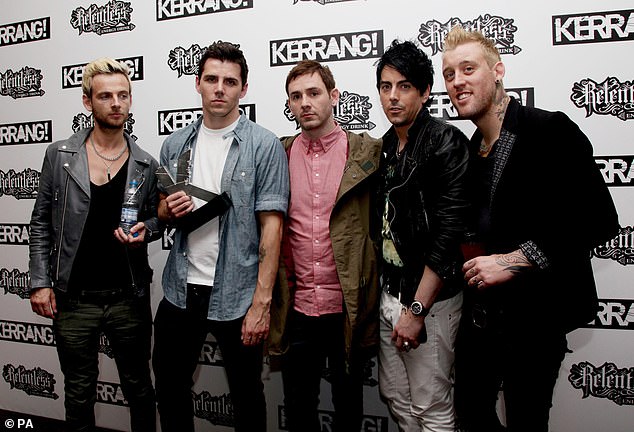 Lostprophets entered the rock scene in 2000 with their debut album TheFakeSoundofProgress (pictured, members of Lostprophets (from the left) Lee Gaze, Stuart Richardson, Mike Lewis, Ian Watkins and Luke Johnson)