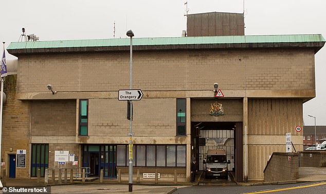 And in August 2023, the vile creep was left in a critical condition in hospital after three 'heavy-duty' prisoners took him hostage for six hours and stabbed him in the neck in a targeted attack in HMP Wakefield (pictured, stock image)