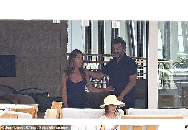 The new couple looked close as they relaxed on their European break